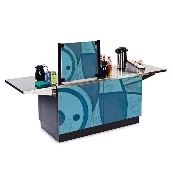 Stainless Steel Vending/Merchandising Kiosk with Laminate Finish, Lakeside, Mfr#: 6120