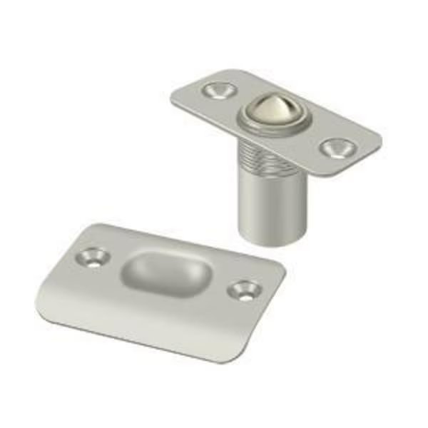 Ball Catch, Round Corners Satin Nickel, Deltana, Mfr#: BC218RU15