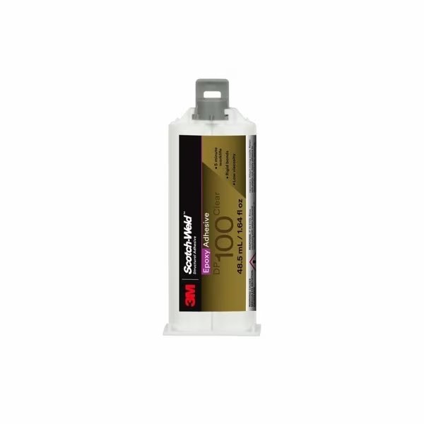 Glue Stick, DP100 Series, Clear, Dual-Cartridge, 1:01 Mix Ratio, 20 min Functional Cure, 3M, Mfr#: DP100