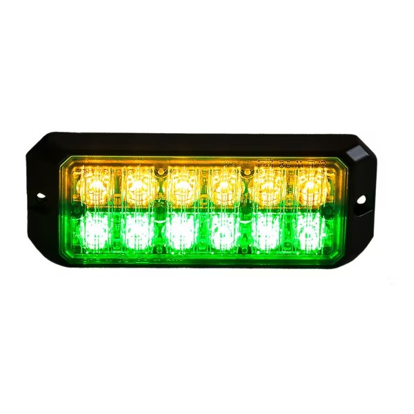 Amber/Green Dual Row 5 Inch LED Strobe Light, Buyers Products, Mfr#: 8891709