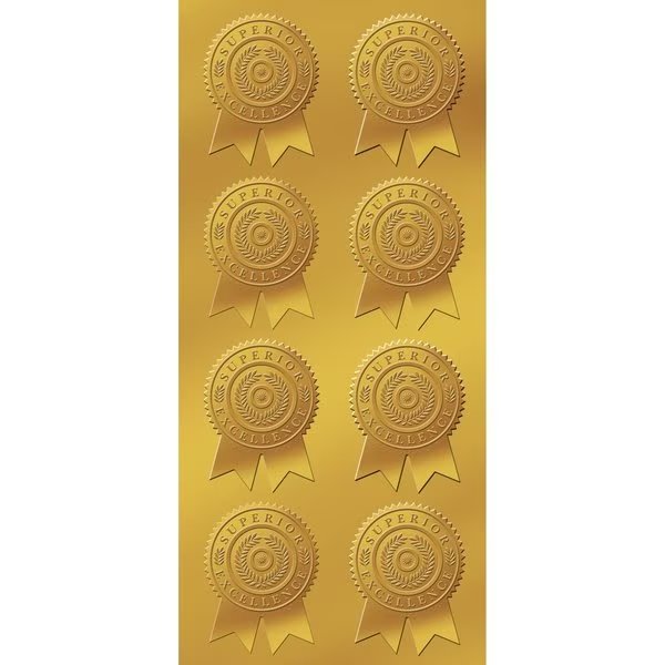 Certificate Seal Embossed Gold Foi, PK48, Great Papers, Mfr#: 903418