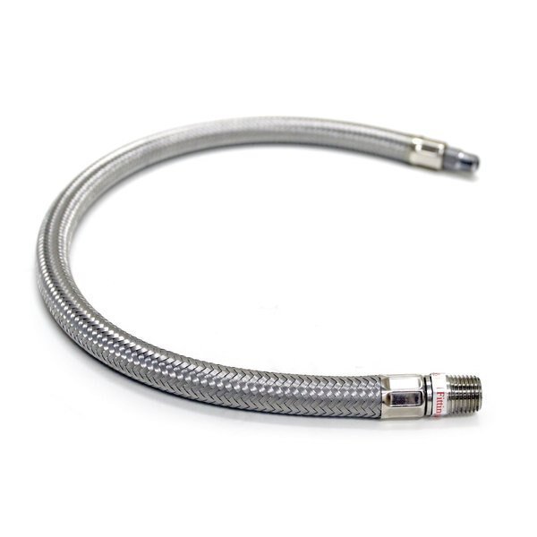 SS Braided Leader Hose, 1/4