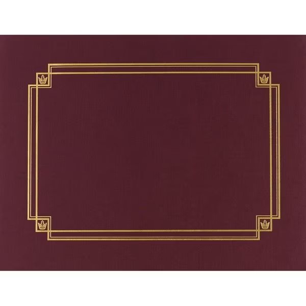 Certificate Cover Linen, Burgundy W, PK3, Great Papers, Mfr#: 939503