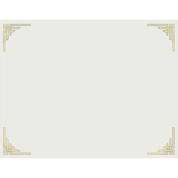 Certificate Gold Foil Corner, Whi, PK15, Great Papers, Mfr#: 963008