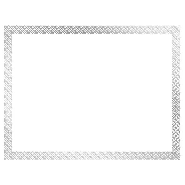 Certificate Silver Foil Braided, W, PK15, Great Papers, Mfr#: 963027
