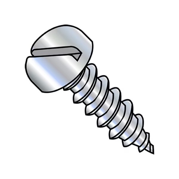 Sheet Metal Screw, #10-16 x 2 in, Zinc Plated Stainless Steel Pan Head Slotted Drive, 2000 PK, EnjoyTool Select, Mfr#: 1032ABSP