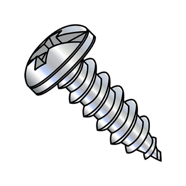 Thread Cutting Screw, #8-15 x 5/8 in, Zinc Plated Steel Pan Head Combination Phillips/Slotted Drive, EnjoyTool Select, Mfr#: 0810ACP