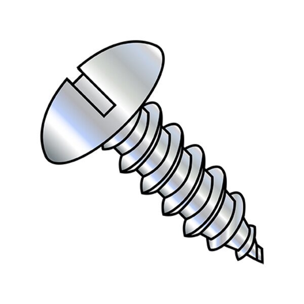 Sheet Metal Screw, #14-10 x 3/4 in, Zinc Plated Steel Truss Head Slotted Drive, 3000 PK, EnjoyTool Select, Mfr#: 1412AST
