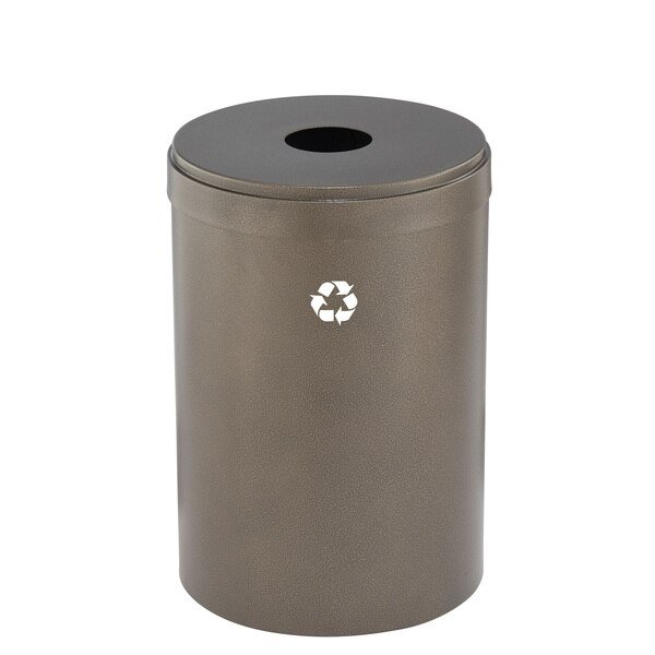 33 gal Round Recycling Bin, Bronze Vein, Glaro, Mfr#: B-2032BV-BV-B1
