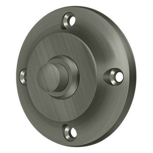 Bell Button, Round Contemporary Antique Nickel, Deltana, Mfr#: BBR213U15A