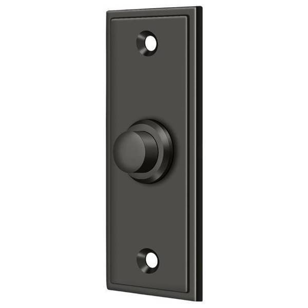 Bell Button, Rectangular Contemporary Oil Rubbed Bronze, Deltana, Mfr#: BBS333U10B