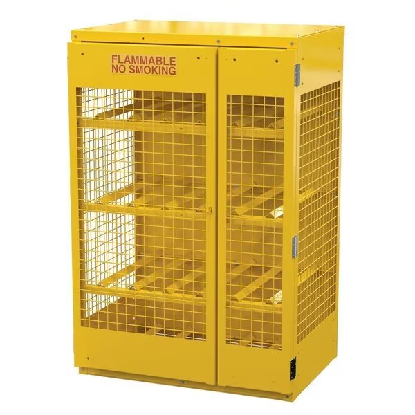 Cylinder Storage Cabinet Horizontal 12 Cylinder Capacity Knock Down, Vestil, Mfr#: CYL-H-12-KD