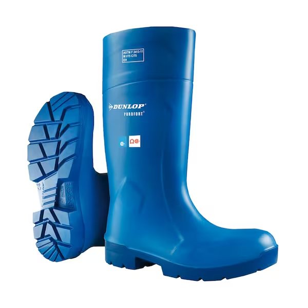 Boots, Men's 7, Women's 9, Blue, PR, Dunlop, Mfr#: 5163155