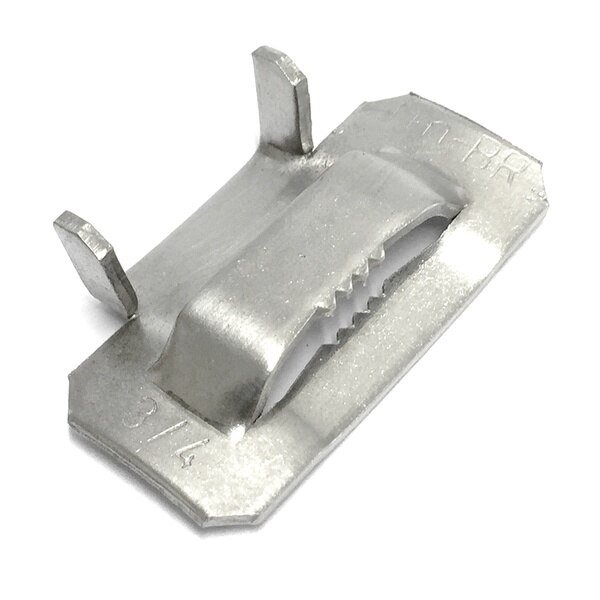 Ear-Lokt Buckle, 201 Stainless Ste, PK100, Fechometal Usa, Mfr#: FDT5212712NFMT