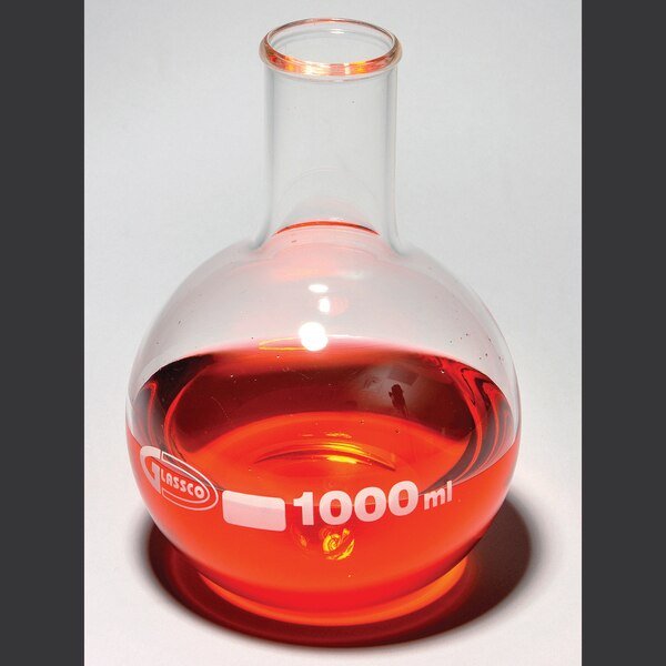 Boiling Flask, Flat Bottom, Borosilicate, United Scientific, Mfr#: FG4060-2000