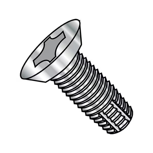Thread Cutting Screw, #4-40 x 3/16 in, 18-8 Stainless Steel Flat Head Phillips Drive, 5000 PK, EnjoyTool Select, Mfr#: 0403FPU188