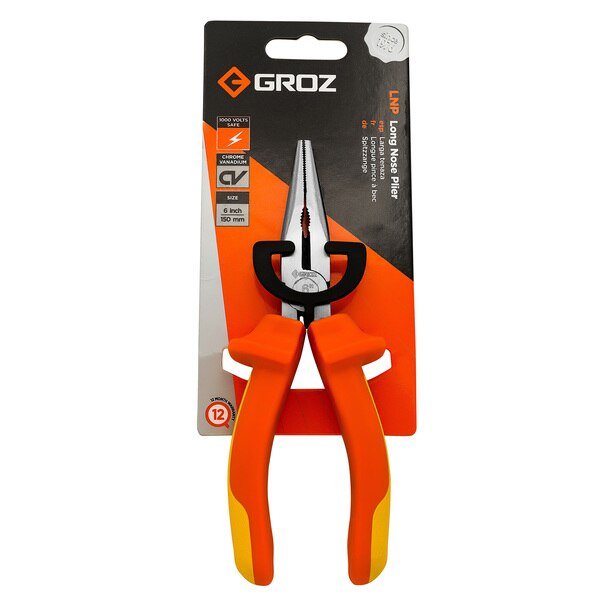 Long Nose Pliers, CV Steel, Groz, Mfr#: 31540