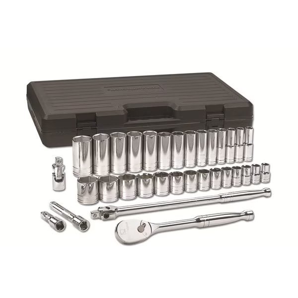 SAE Stndrd/Deep Mechanic Tool Set, 33pcs., Kd Tools, Mfr#: 80715