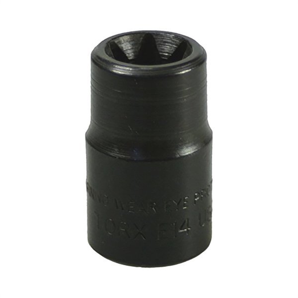 External Torx Socket, E14, 3/8" D, Black, Lisle, Mfr#: 26840