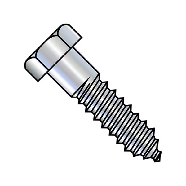 Lag Screw, 3/8 in, 9 in, Steel, Zinc Plated Hex Hex Drive, 50 PK, EnjoyTool Select, Mfr#: 37144L