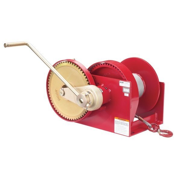Spur Gear Hand Winch, 10,000Lb W/ Brake, Thern, Mfr#: M492B-12