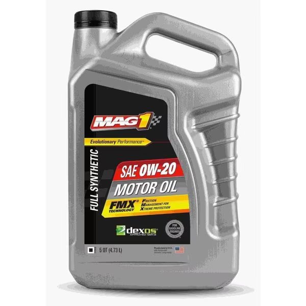 Engine Oil, 0W-20, Synthetic, 5 Qt., Mag 1, Mfr#: MAG65828