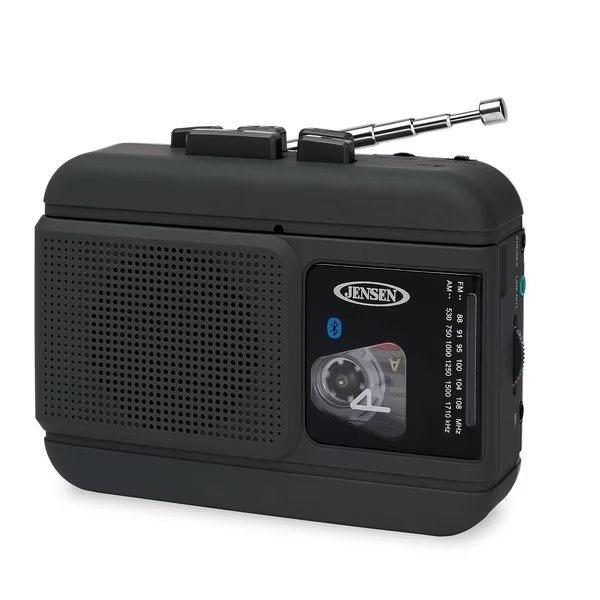 Portable Bluetooth AM/FM Cassette Player, Jensen, Mfr#: MCR-60