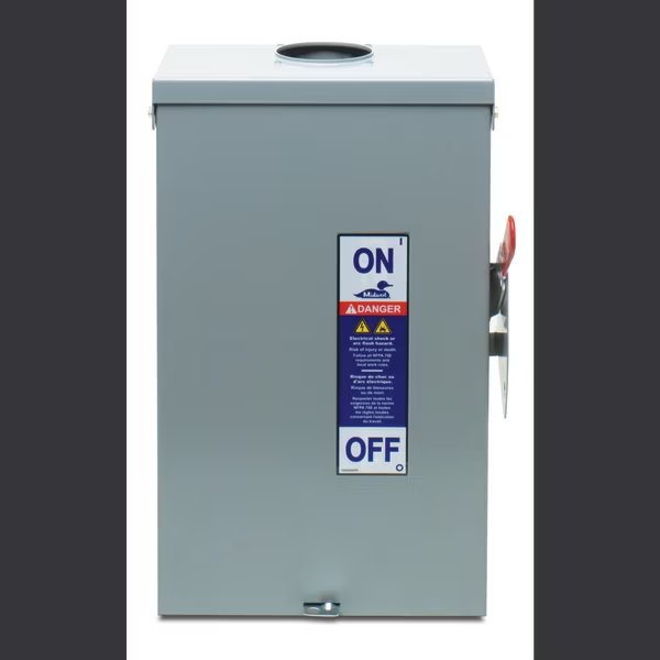 GD Disc, 3P Fusible Typ3R 240V, 100A, Midwest Electric, Mfr#: MGF323NR