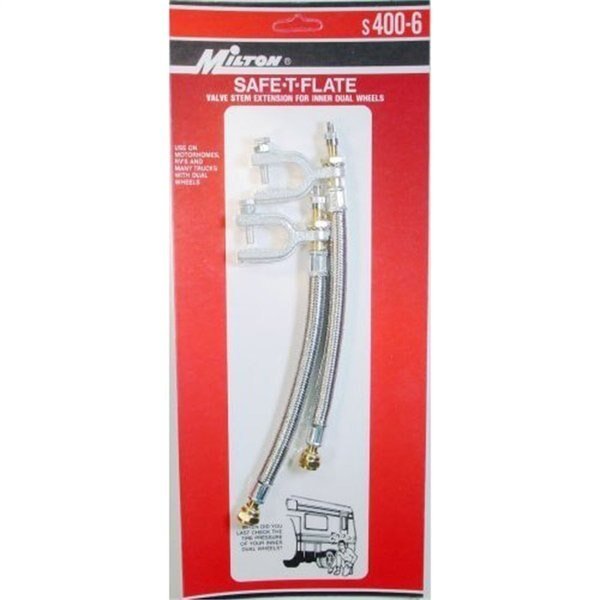 Saf-T-Flate Valve Ext. 2/Cd, Milton Industries, Mfr#: MILS400-6