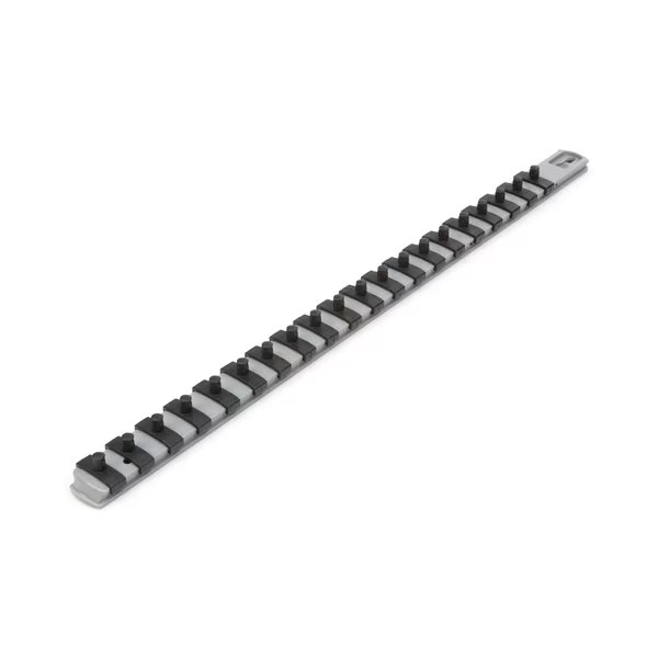 1/4 Inch Drive x 18 Inch Socket Rail, 20 Clips (Gray), Tekton, Mfr#: OSR03320