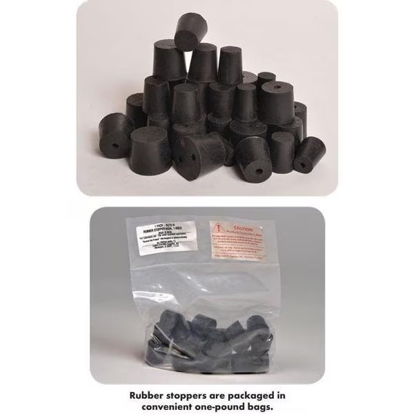 Rubber Stoppers, Solid, #8 1/2, PK 10, United Scientific, Mfr#: RST8A-S