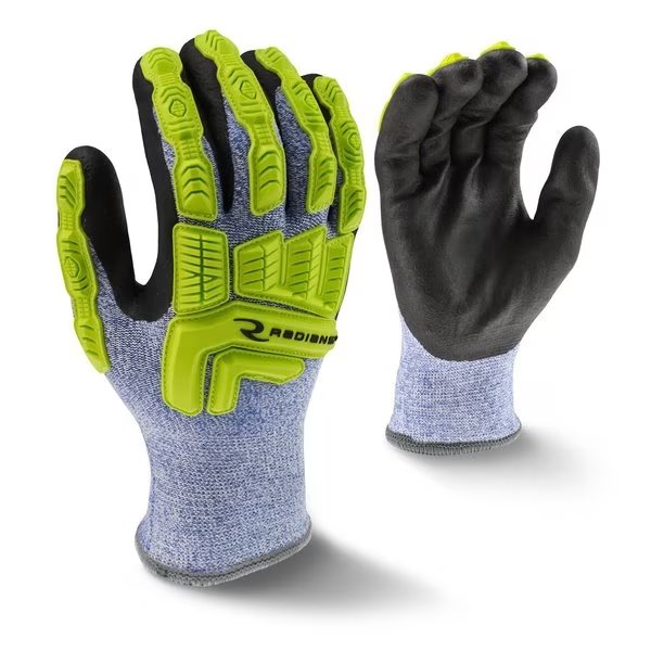 Hi-Vis Cold Protection Cut-Resistant Gloves, Acrylic Terry Lining, XL, Radians, Mfr#: RWG604XL