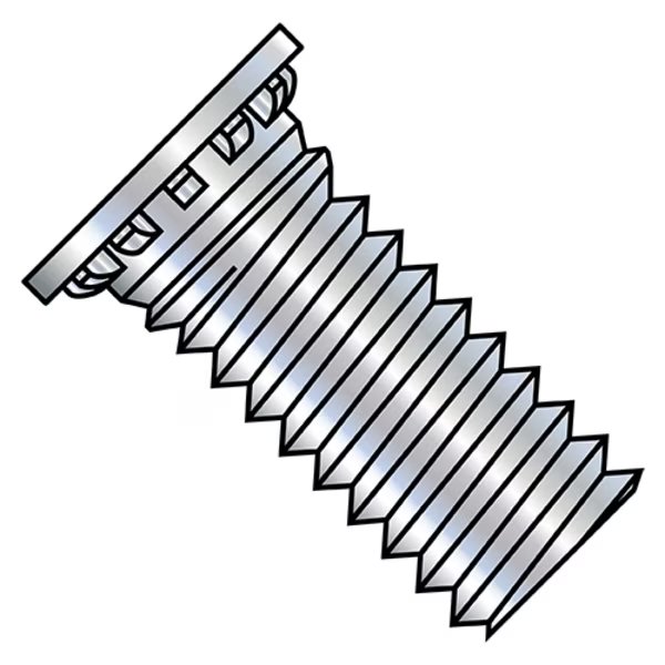 Captive Panel Screw, #4-40 Thrd Sz, 1/2 in Lg, Flush, Zinc Plated Hardened Steel, EnjoyTool Select, Mfr#: 0408SCN