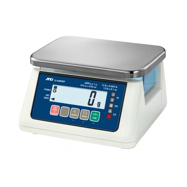 Washdown Bench Scale, 6.6X0.0002lb, A&D Weighing, Mfr#: SJ-3000WP