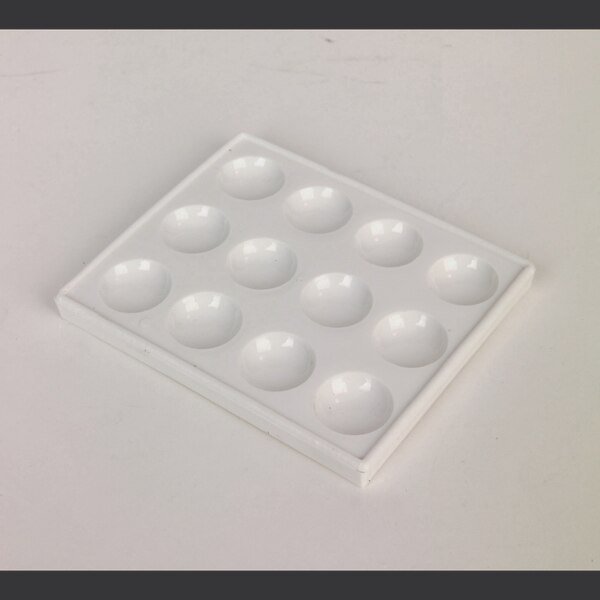 Spot Plate, 12 Cavity, Plastic, PK 12, United Scientific, Mfr#: SPPL12
