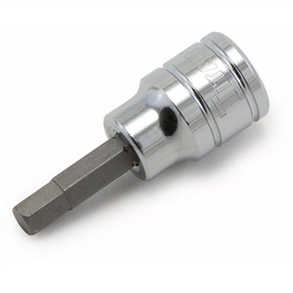Hex Bit Socket, 1/2" Drive, 13mm, Chrome, Titan, Mfr#: 15613