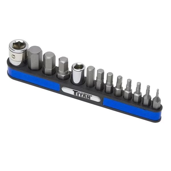 Metric Hex Bit Set, 13 pcs., Titan, Mfr#: 16112