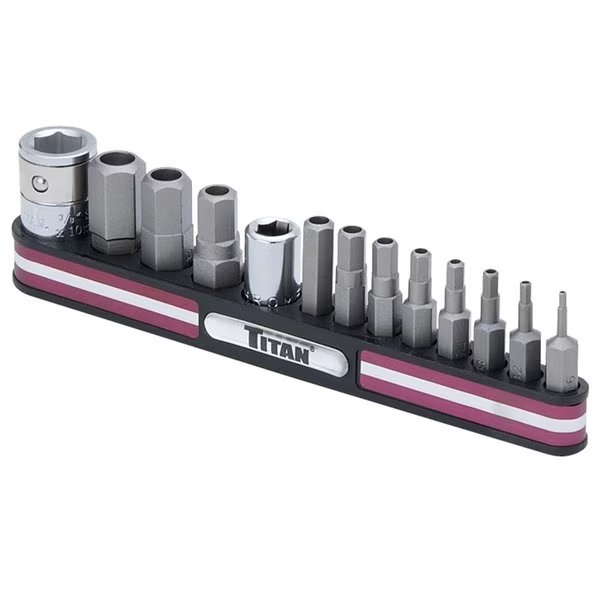 Tamper Resistant Hex Bit Set, 13 pcs., Titan, Mfr#: 16135