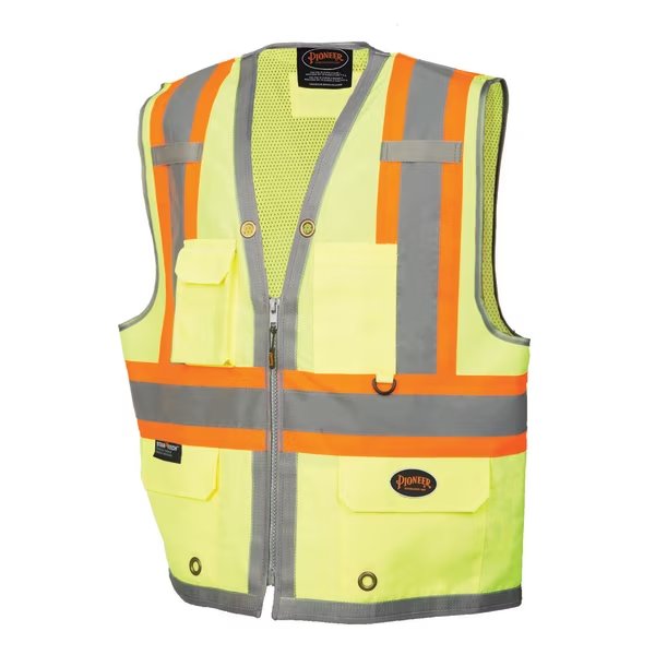 Surveyor Mesh Back Vest, Green, Large, Pioneer, Mfr#: V1010260U-L