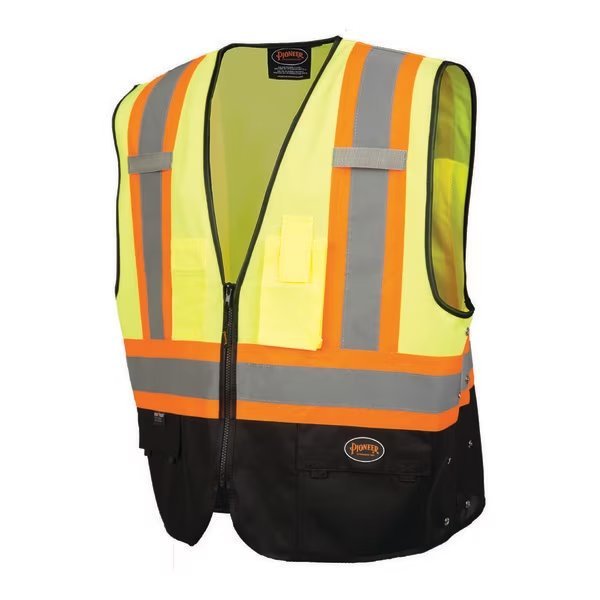 Solid Vest with Black Bottom, Green, Pioneer, Mfr#: V1020161U-4/5XL