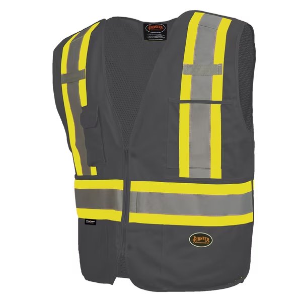 Break Away Zip Vest, Black, Medium, Pioneer, Mfr#: V1021170U-M