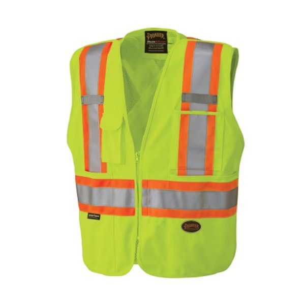 Break Away Zip Vest, Green, Large, Pioneer, Mfr#: V1021260U-L