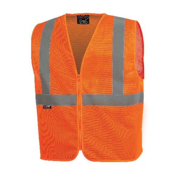 Polyester Mesh Vest, Orange, 3XL, Pioneer, Mfr#: V1025050U-3XL