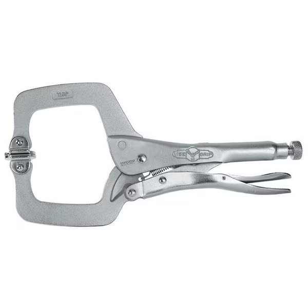 Reg Tip Lockng C-Clamp, w/Swivel Pads, 11