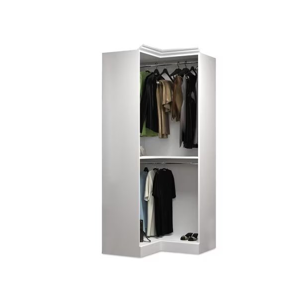 Corner Storage Unit, White, 36