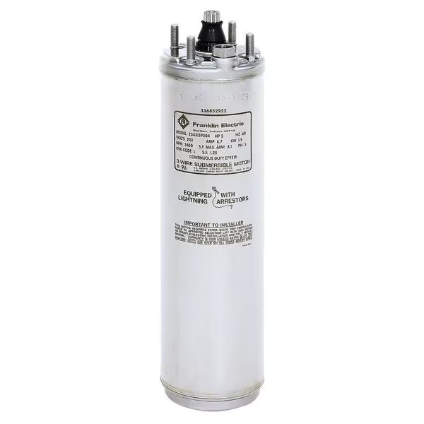 Pump Motor, 8.2A Full Load, 12-1/8