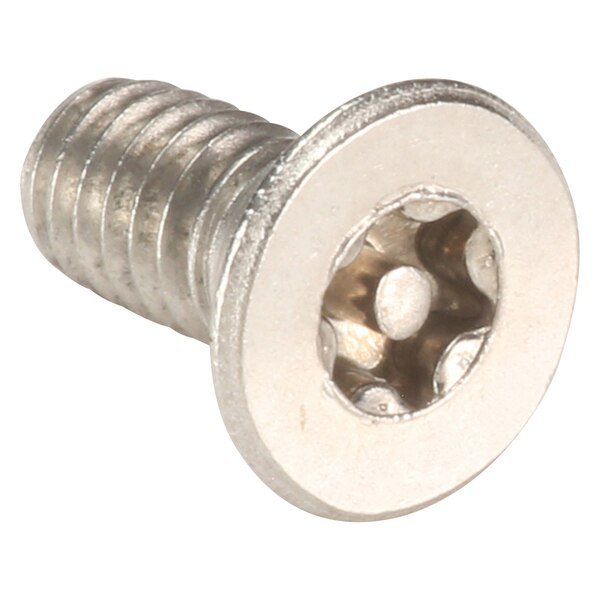 #8-32 x 3/8 in Torx Flat Tamper Resistant Screw, 18-8 Stainless Steel, Plain Finish, 25 PK, Tamper-Pruf Screws, Mfr#: 91540