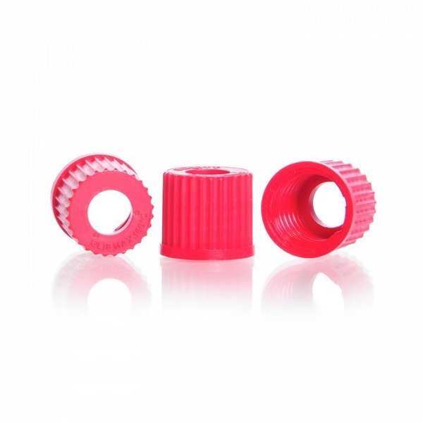 GL18 Open Top Red PBT Screw Caps, PK 10, Wheaton, Mfr#: 292270602