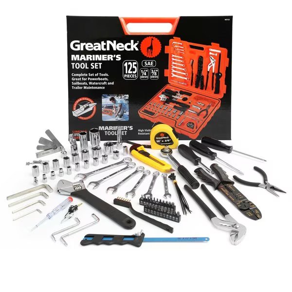 125Pc Marine Tool Set, Great Neck, Mfr#: MS125