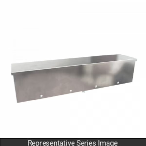 Type 3R Wiring Trough, 10x10x96, Steel/Galv, Hammond, Mfr#: C3RWT1096G